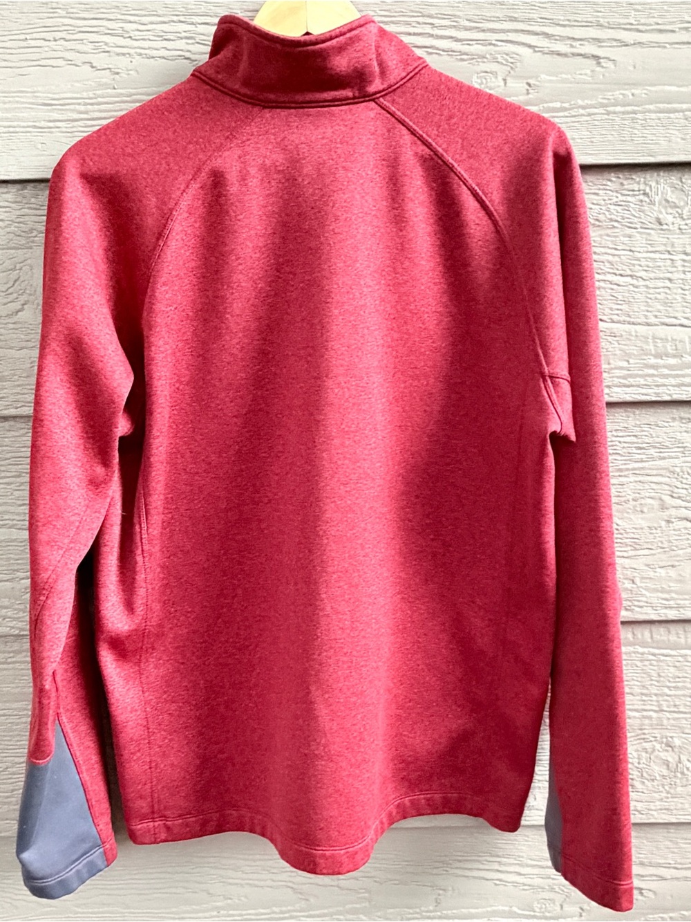 North Face Men’s Large Canyonlands 1/4 Zip Pullover Sweater Gray Cuff Accents - Picture 4 of 11